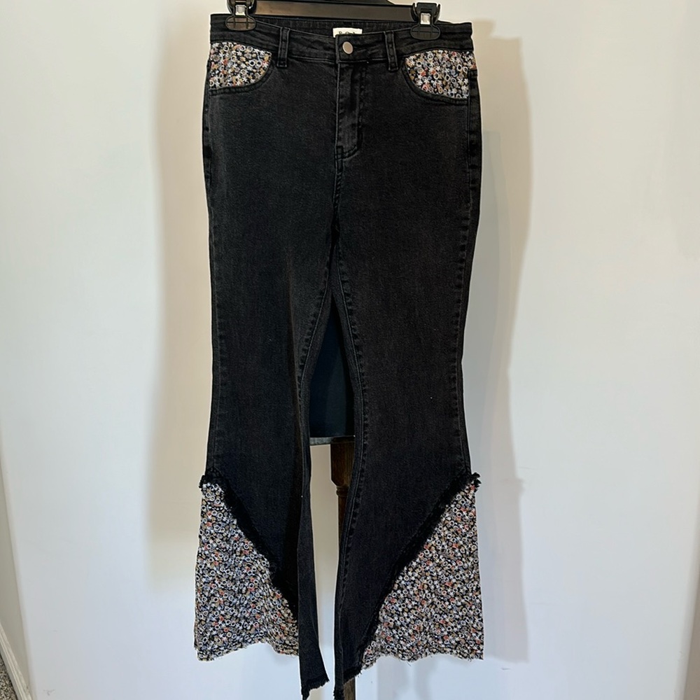 POL Embroidered Bell Bottoms